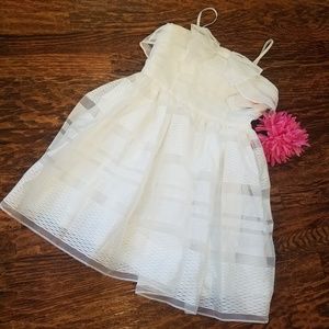 GB Girls Off White Party Dress NWT